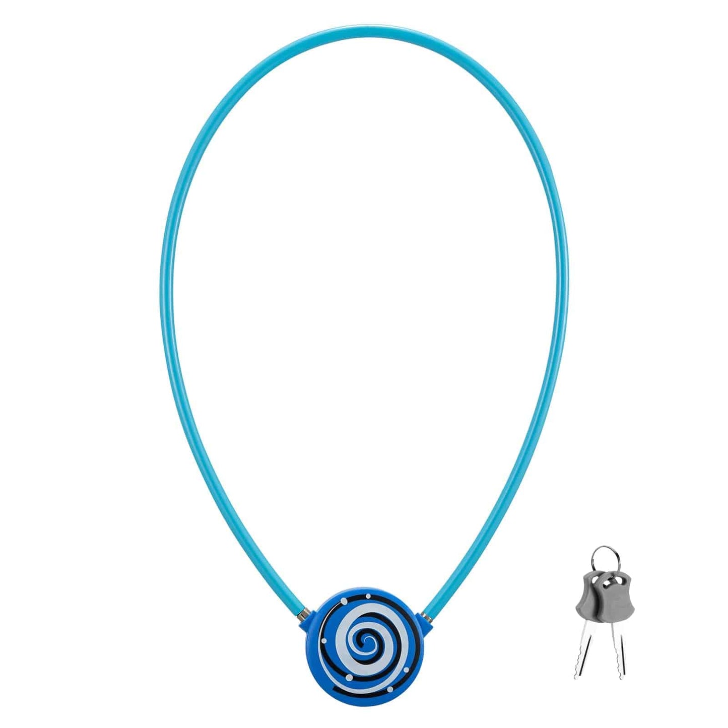 Zapięcie rowerowe dziecięce 69cm z 2 kluczami ROCKBROS