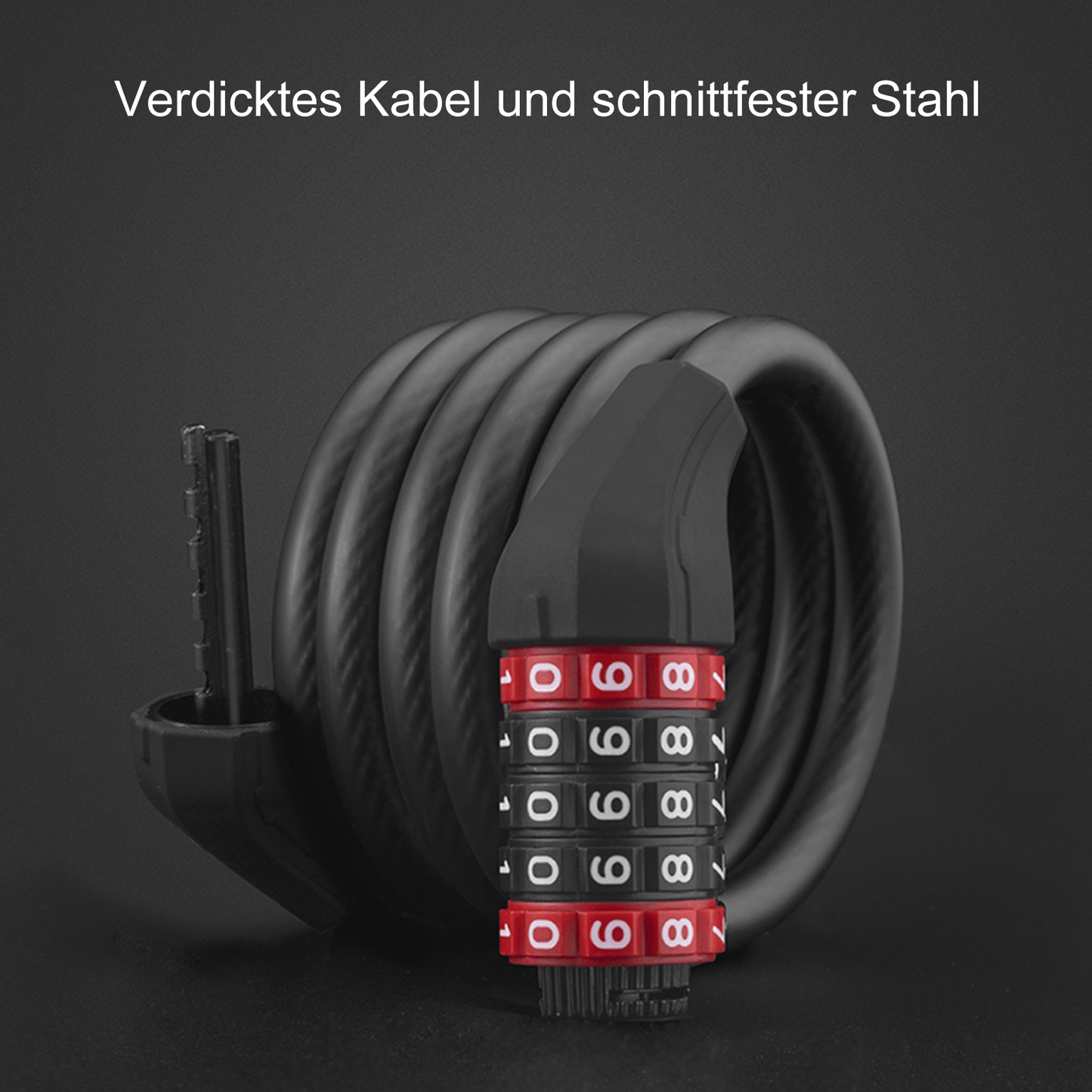 Zapięcie rowerowe z 5-cyfrowym zamkiem szyfrowym z PVC i stali ROCKBROS