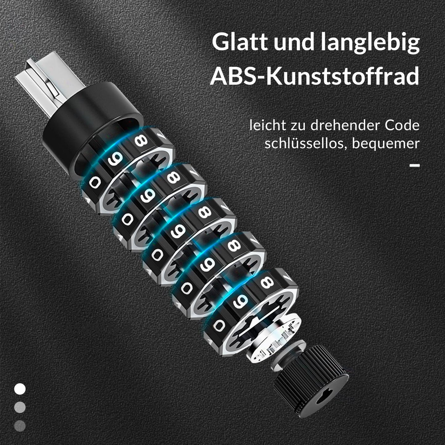 Zamek szyfrowy rowerowy o grubości 19 mm ROCKBROS