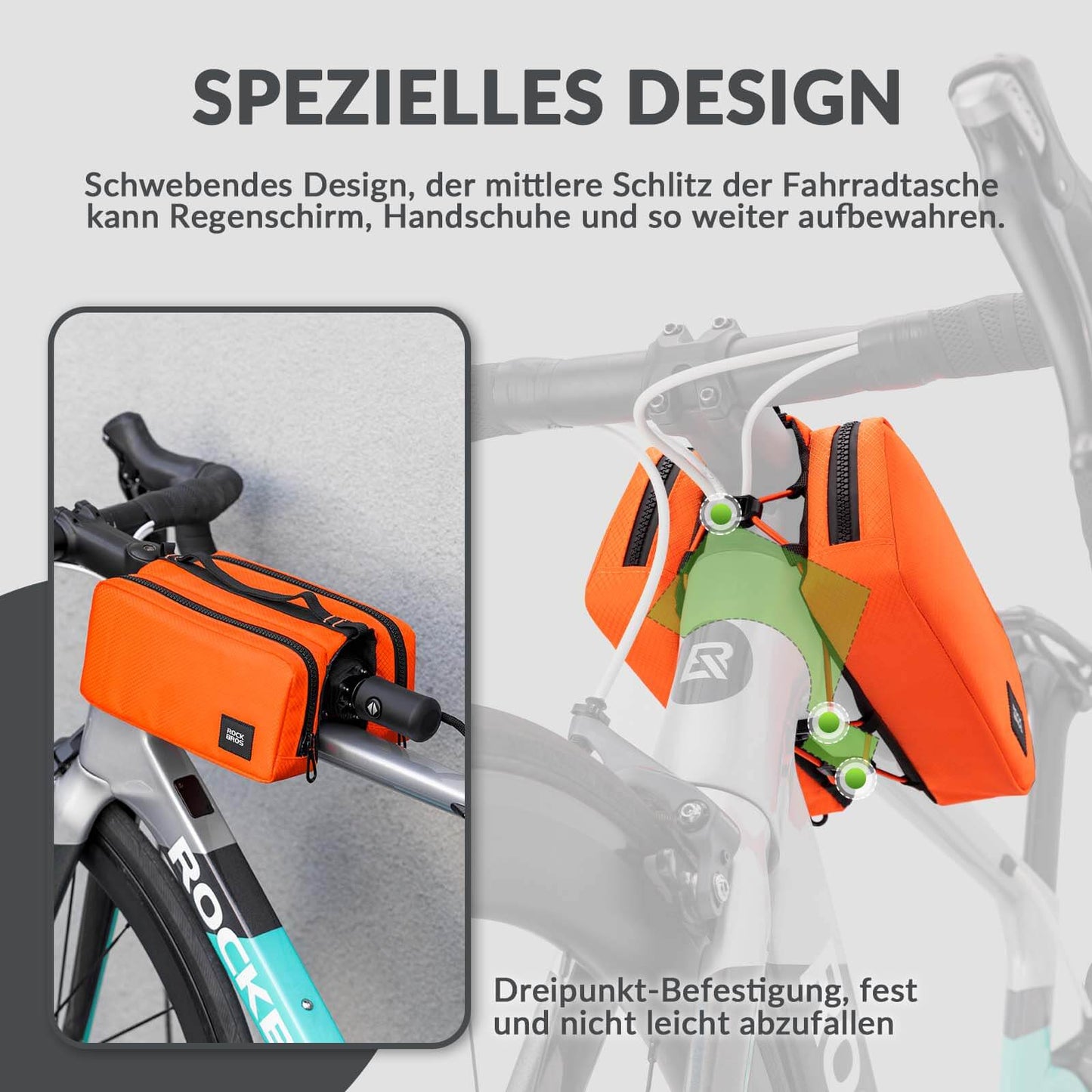 Torba na ramę roweru z paskiem na ramię, torba na rurę górną ROCKBROS