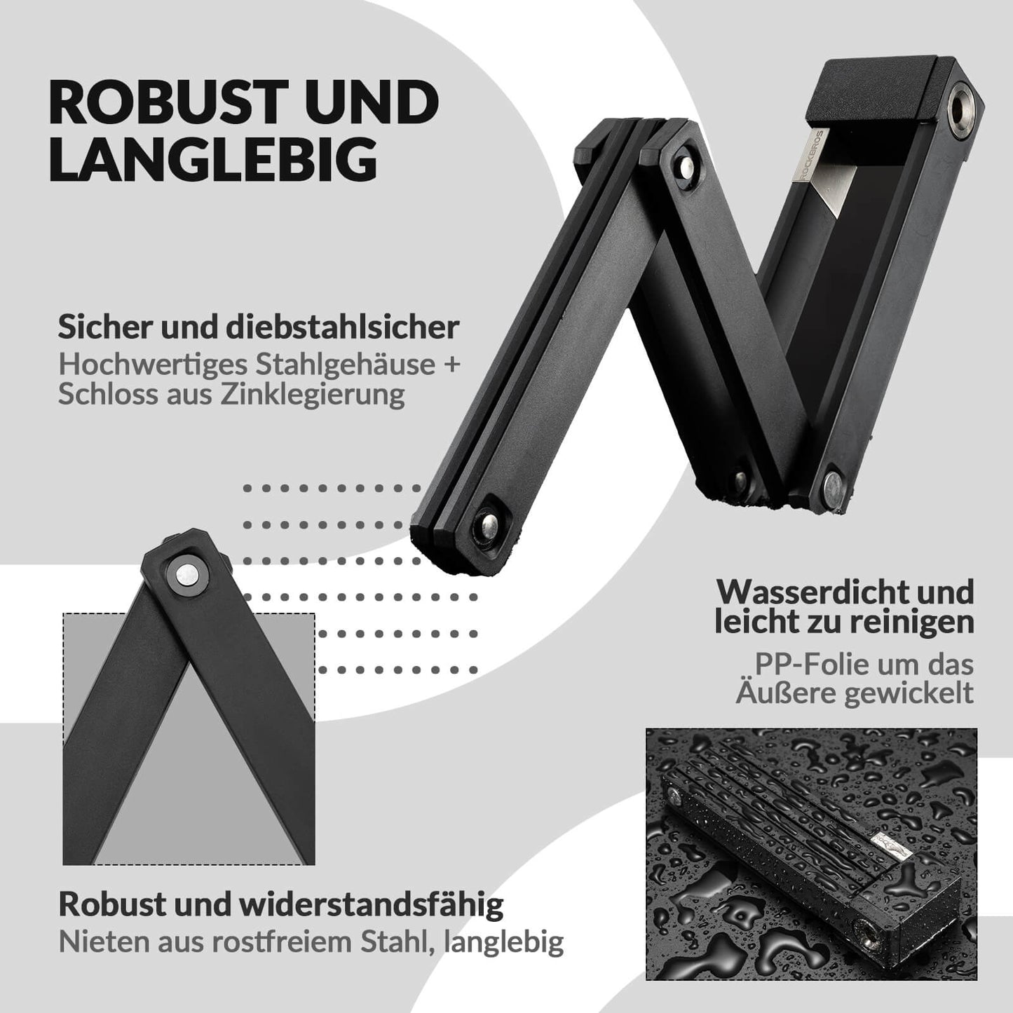 Zapięcie do roweru składanego z uchwytem ROCKBROS