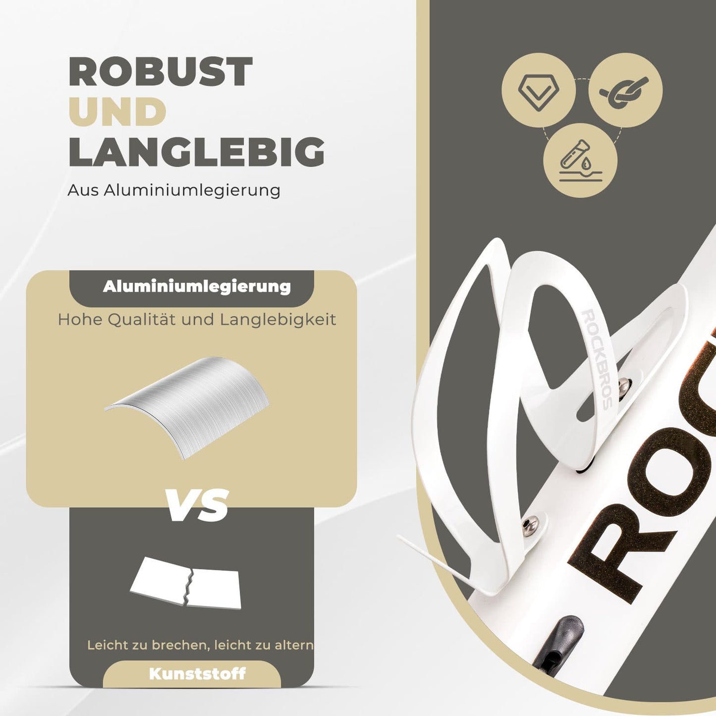 Uchwyt na butelkę, akcesorium rowerowe, lekki uchwyt na napój do roweru, mocowanie ROCKBROS