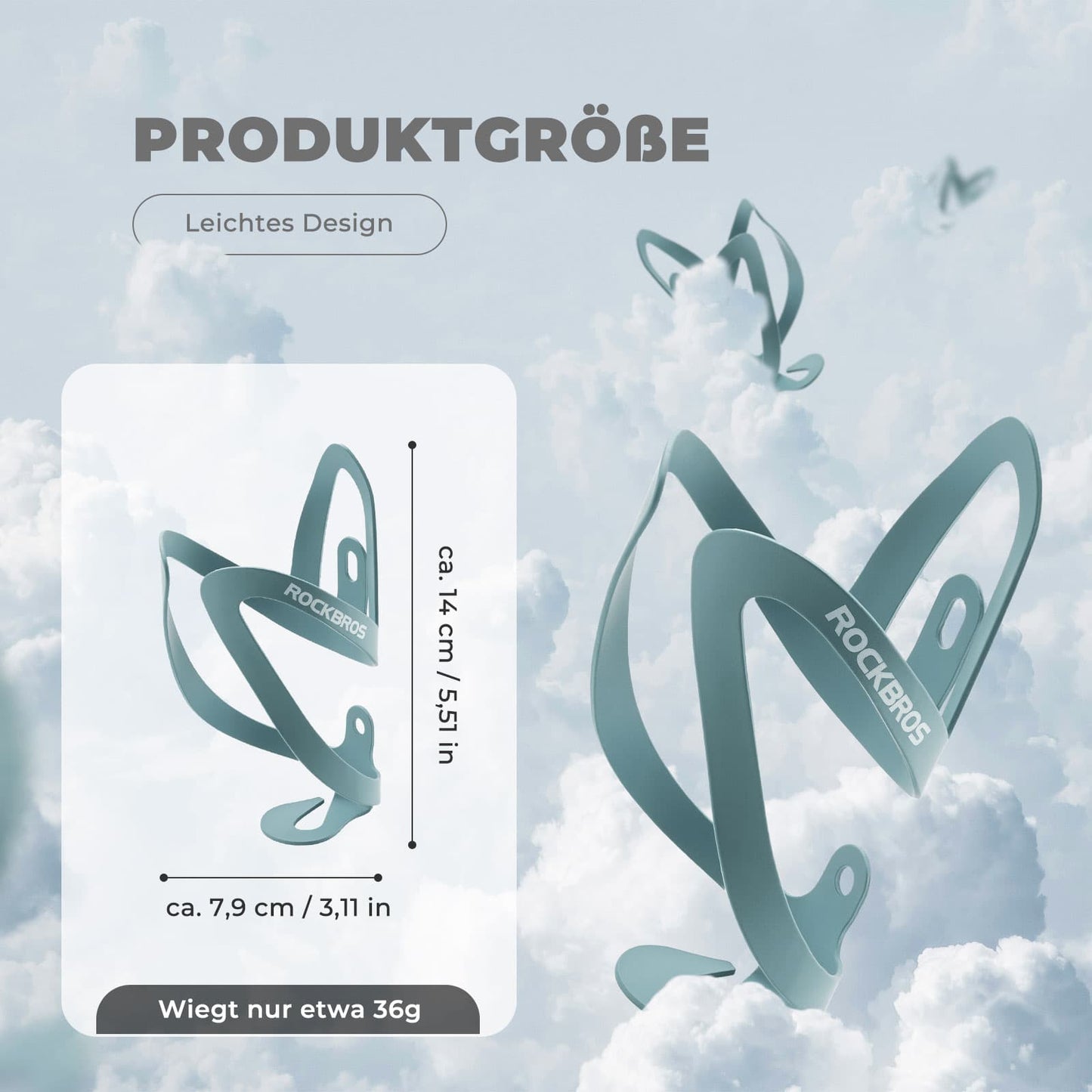 Uchwyt na butelkę, akcesorium rowerowe, lekki uchwyt na napój do roweru, mocowanie ROCKBROS