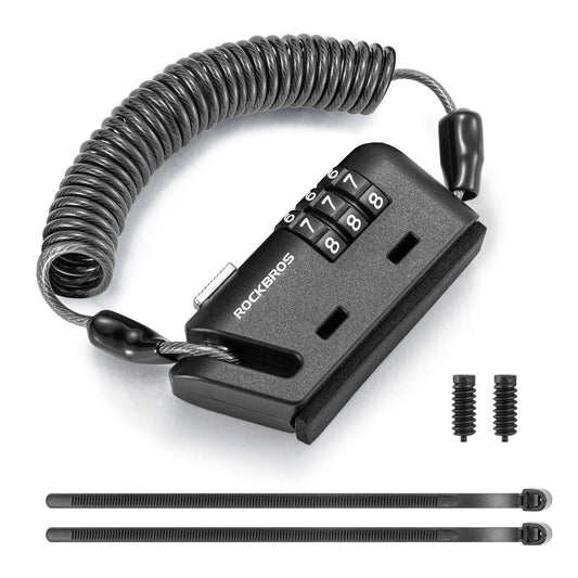 Zamek do kasku 150 cm, zamek szyfrowy 3-cyfrowy ROCKBROS