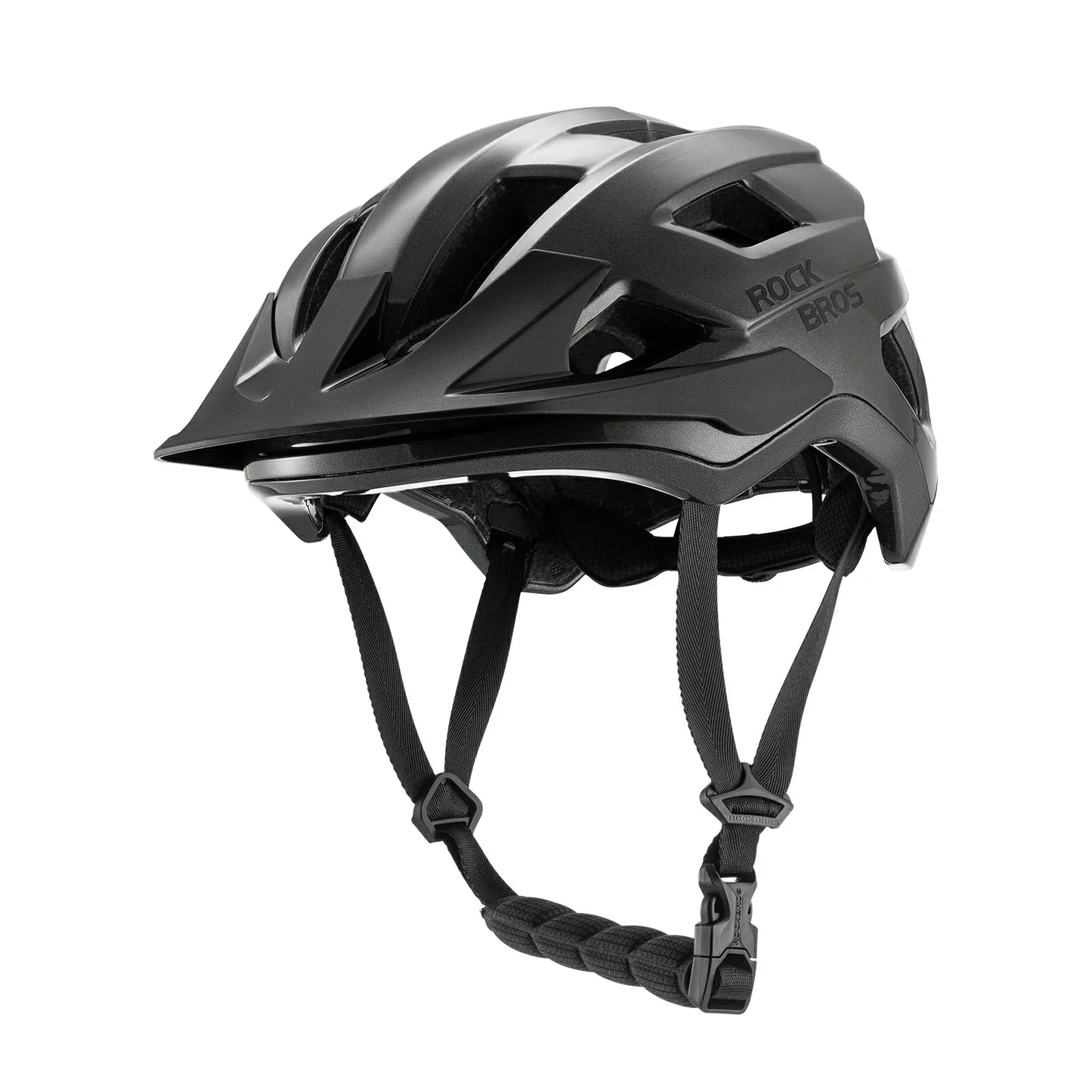 Kask rowerowy dla dzieci z odpinanym daszkiem do jazdy na MTB, BMX i zjazdowej, ROCKBROS