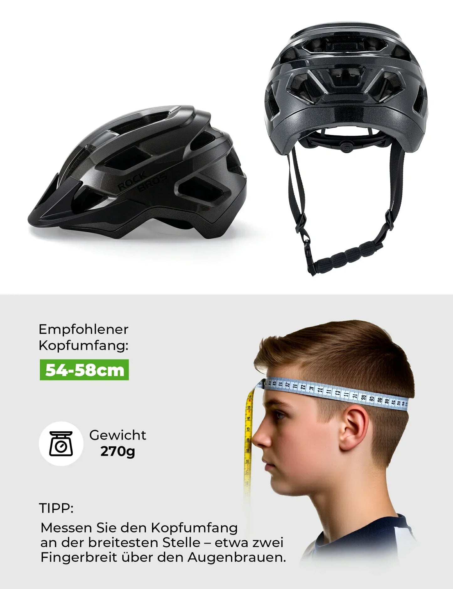 Kask rowerowy dla dzieci z odpinanym daszkiem do jazdy na MTB, BMX i zjazdowej, ROCKBROS