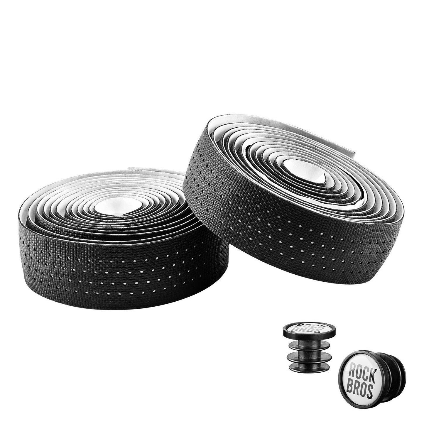 Owijka na kierownicę roweru szosowego, antypoślizgowa, amortyzująca, 2 rolki, ROCKBROS