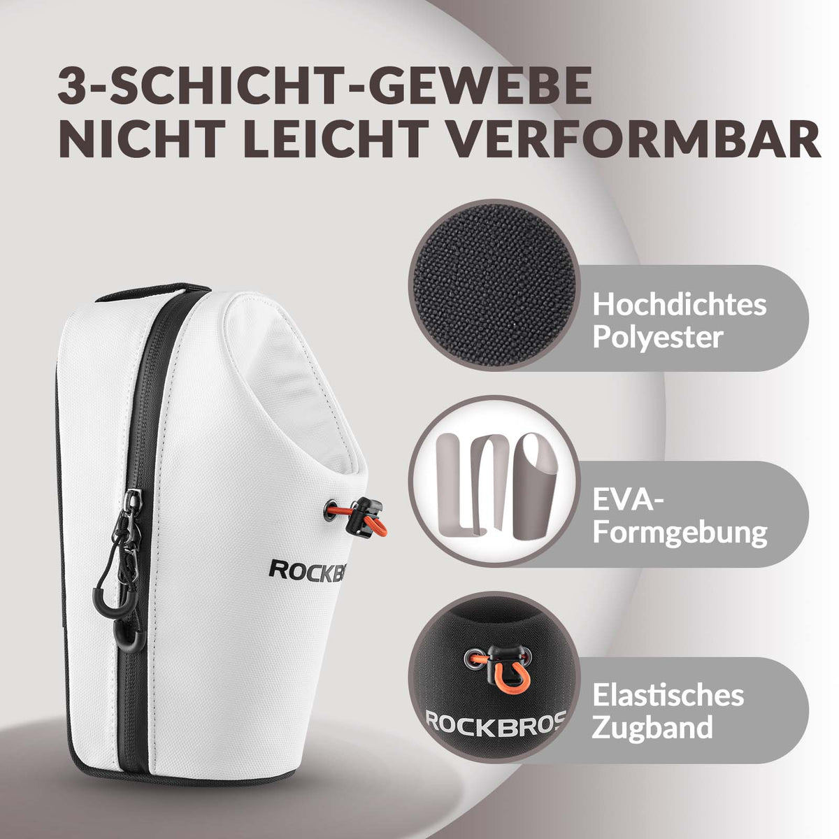 ROCKBROS Torba kierownicy Torba na bidon Uchwyt na bidon Wielofunkcyjny design