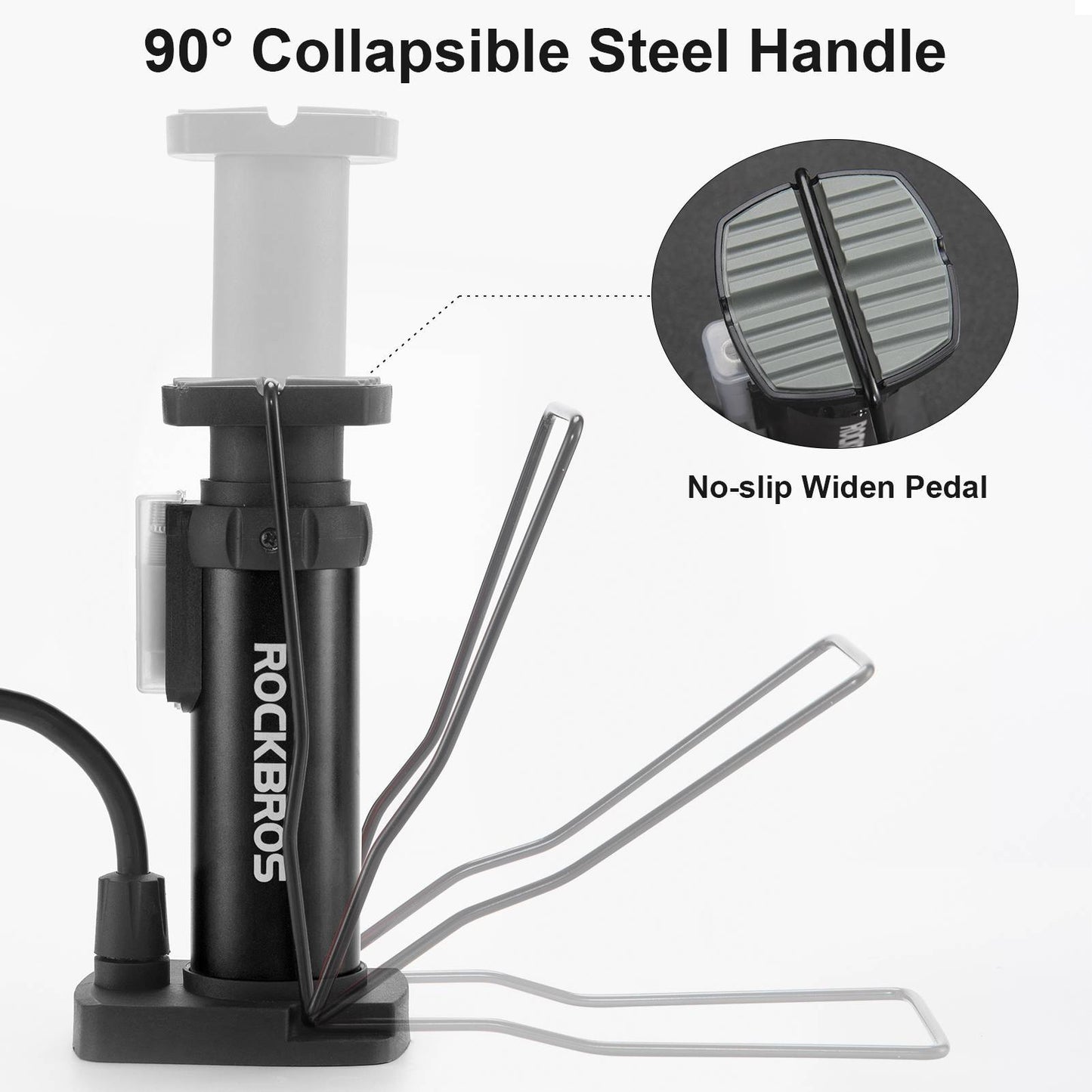 Mini przenośna pompka nożna do wszystkich zaworów SV/AV ROCKBROS