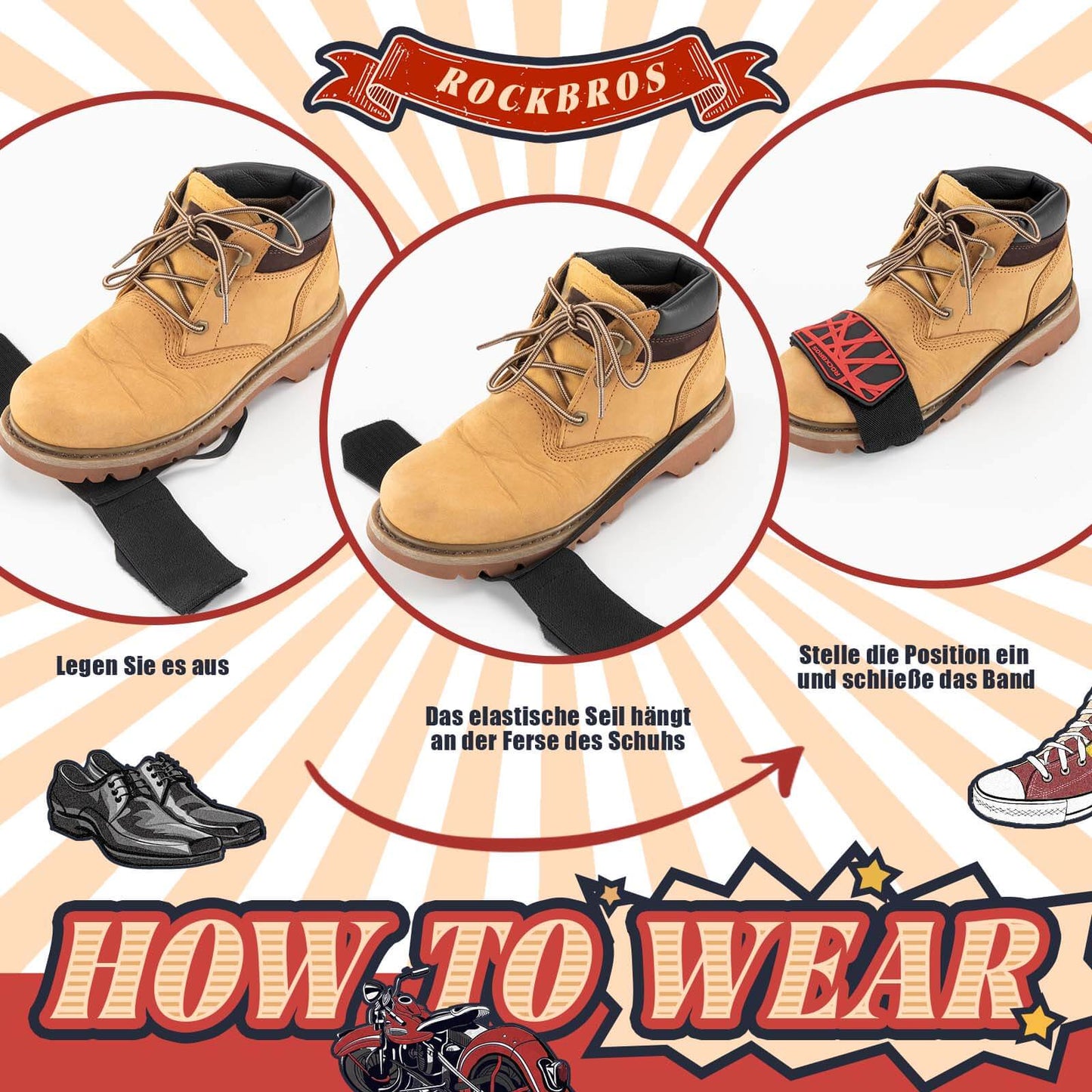 Podkładka zmiany biegów do motocykla, antypoślizgowy ochraniacz zmiany biegów, regulowany ochraniacz butów, akcesorium motocyklowe ROCKBROS