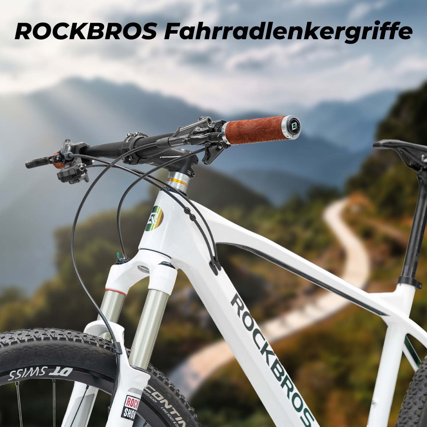 Uchwyty kierownicy MTB Ergonomiczne uchwyty antypoślizgowe do 22 mm ROCKBROS