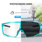 Fotochromowe okulary rowerowe HD do aktywności na świeżym powietrzu, niebieskie, ROCKBROS