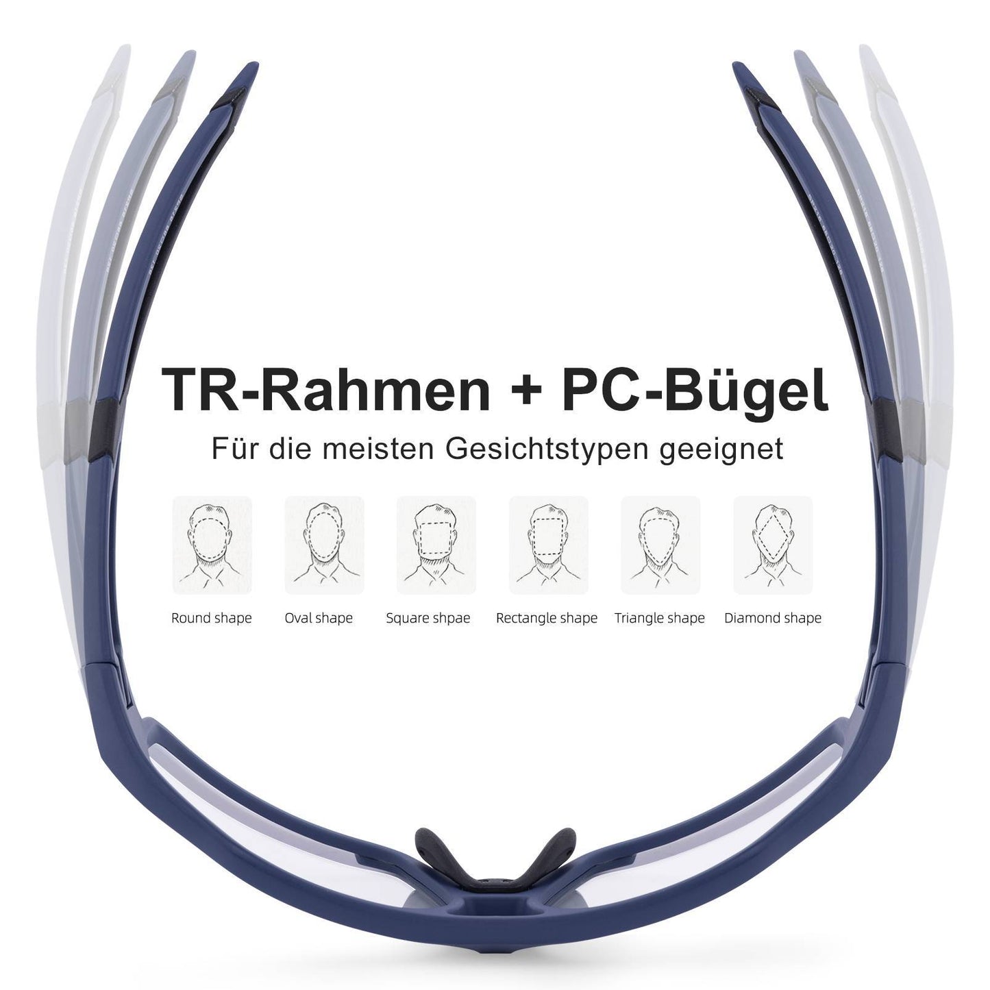 Okulary przeciwsłoneczne fotochromowe do aktywności na świeżym powietrzu, unisex, ROCKBROS