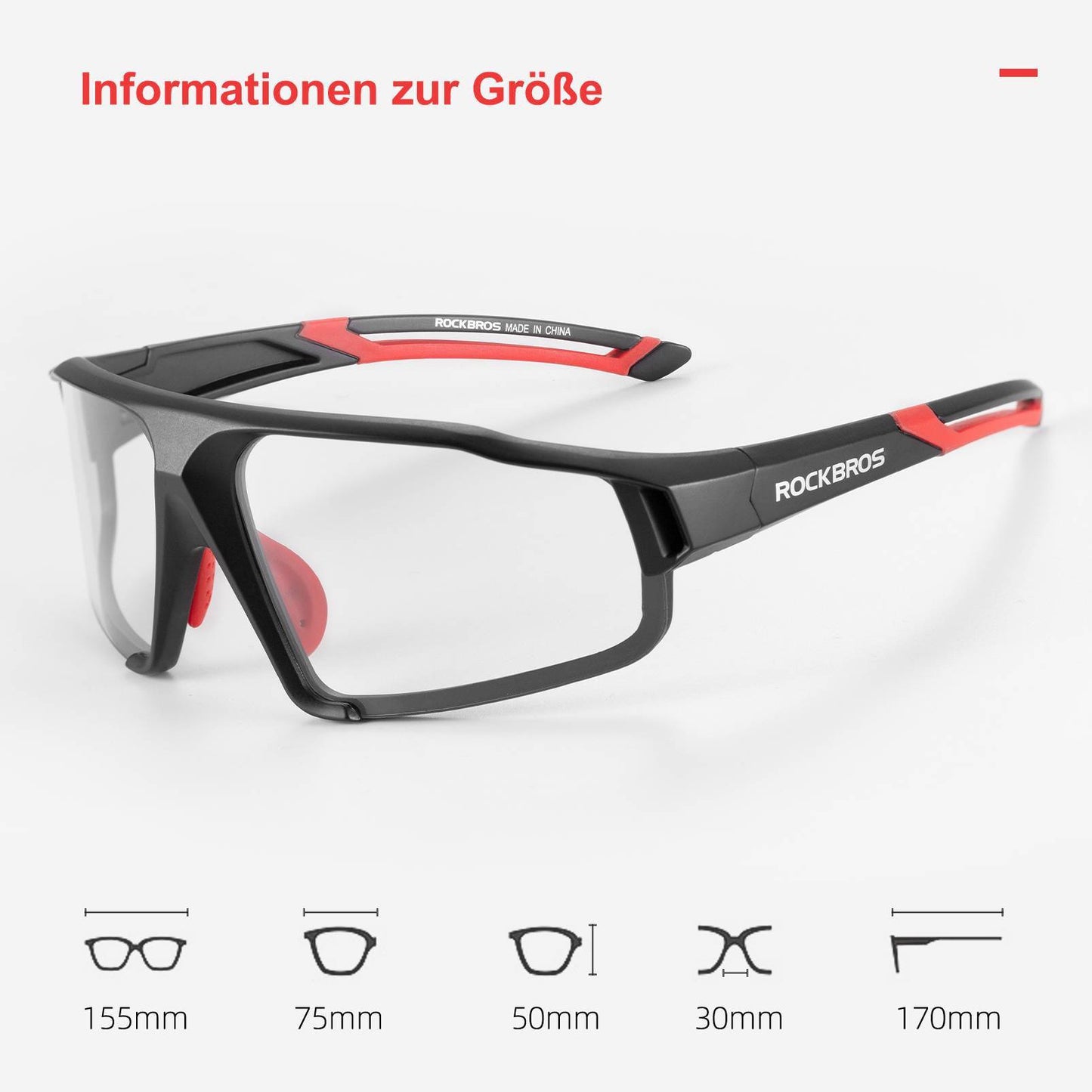 Okulary przeciwsłoneczne fotochromowe do aktywności na świeżym powietrzu, unisex, ROCKBROS