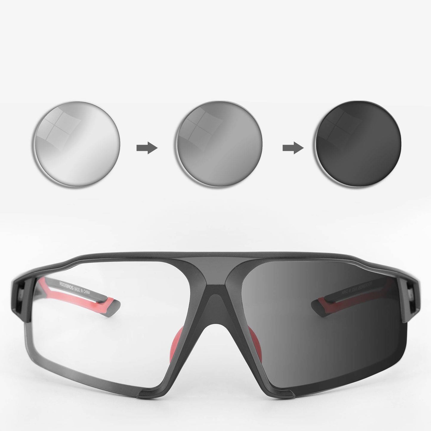 Okulary przeciwsłoneczne fotochromowe do aktywności na świeżym powietrzu, unisex, ROCKBROS