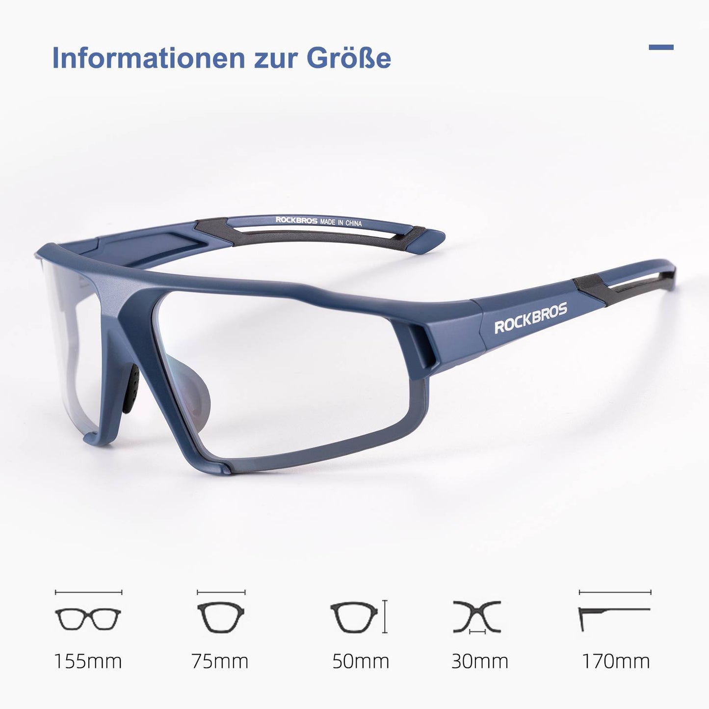 Okulary przeciwsłoneczne fotochromowe do aktywności na świeżym powietrzu, unisex, ROCKBROS