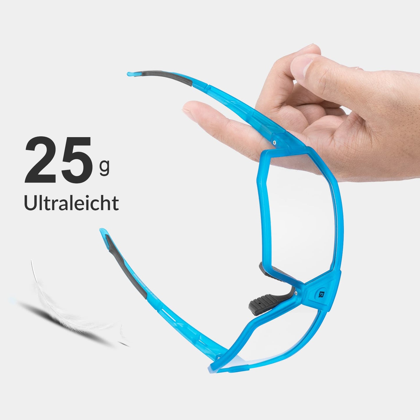 Okulary przeciwsłoneczne fotochromowe z ochroną UV400, okulary rowerowe unisex, niebieskie ROCKBROS