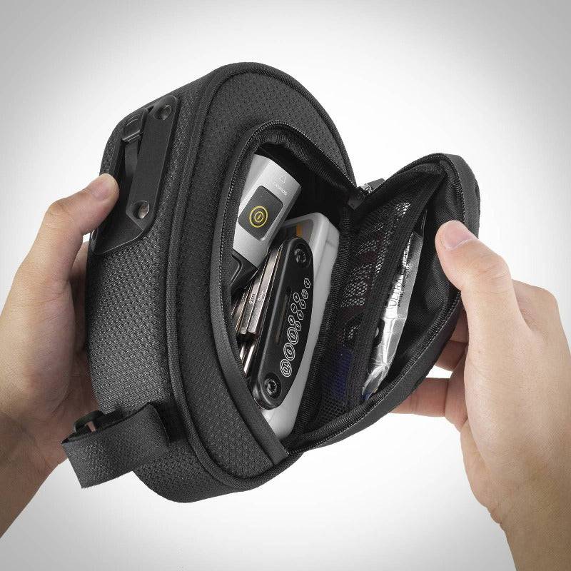 Sakwa podsiodłowa z szybkim zapięciem, 1L, do rowerów górskich, szosowych, składanych, ROCKBROS