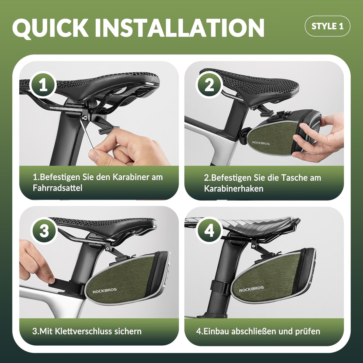 Wodoodporne sakwy, torba narzędziowa, nowy styl 2024, ROCKBROS