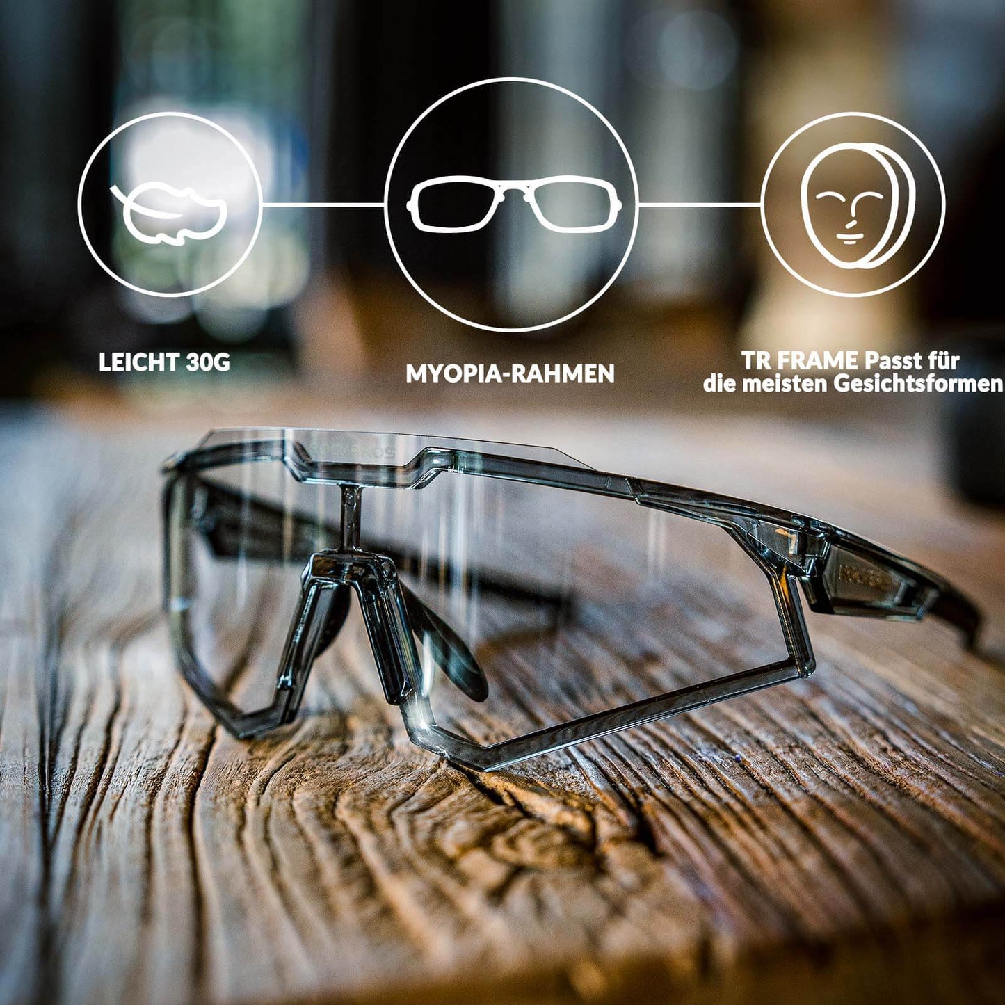 Okulary przeciwsłoneczne, okulary rowerowe, samoprzyciemniające, outdoorowe, ochrona UV400, ROCKBROS