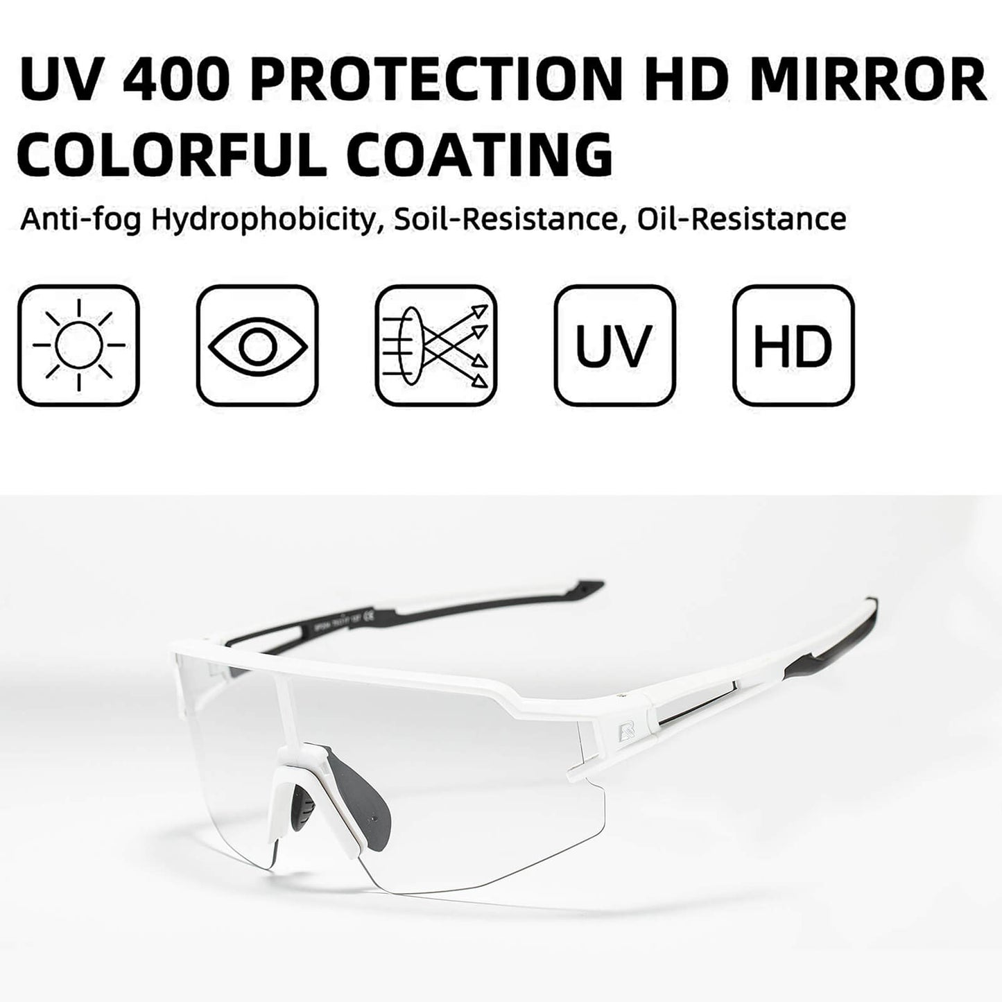 Okulary przeciwsłoneczne dla kobiet i mężczyzn, okulary rowerowe z ochroną UV, ROCKBROS