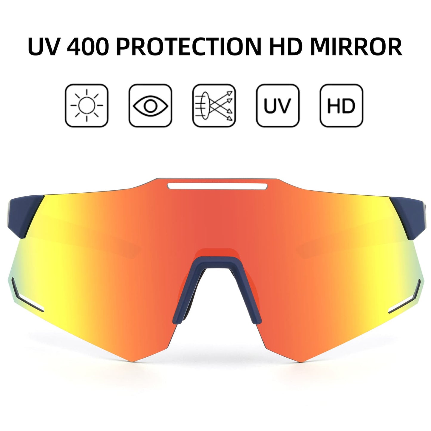 Okulary przeciwsłoneczne z ochroną UV400, okulary rowerowe dla kobiet/mężczyzn ROCKBROS