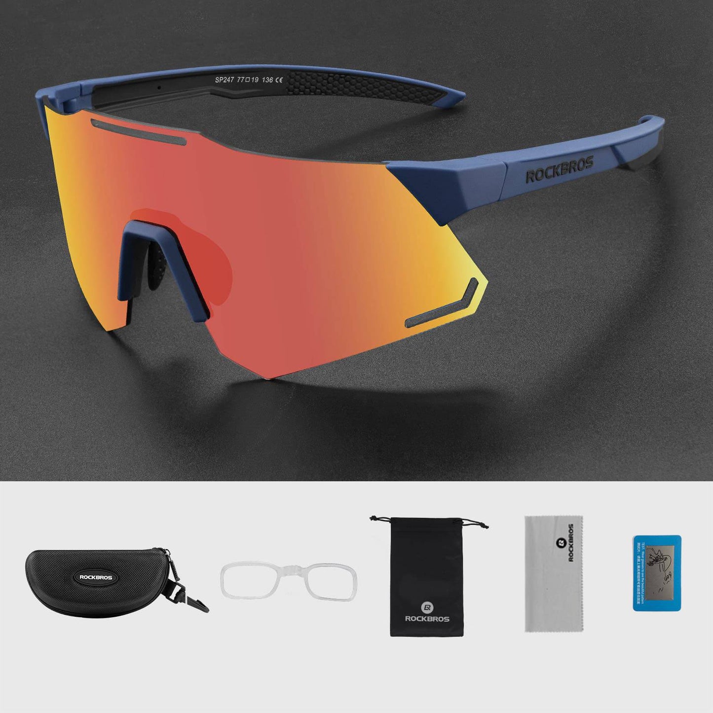 Okulary przeciwsłoneczne z ochroną UV400, okulary rowerowe dla kobiet/mężczyzn ROCKBROS
