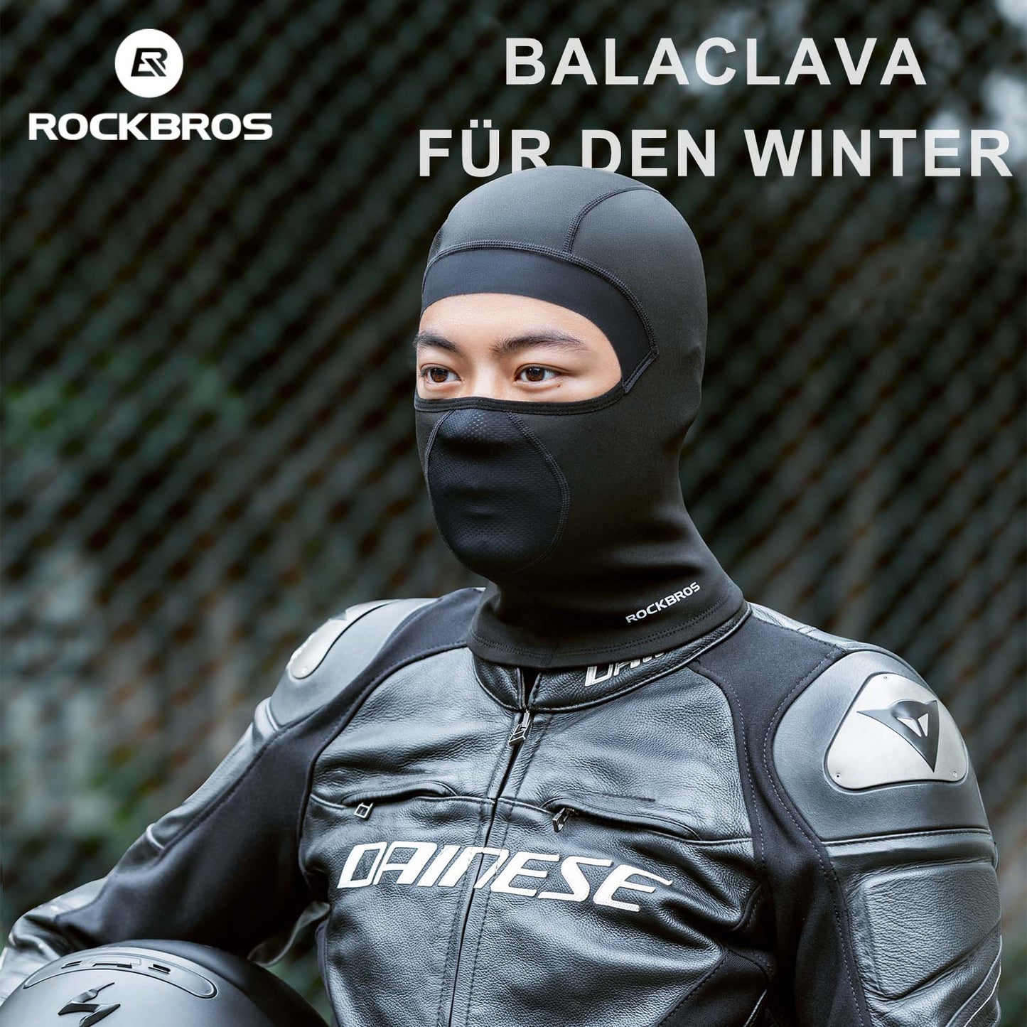 Balaclava, kominiarka jesienno-zimowa, maska na twarz oddychająca, ROCKBROS