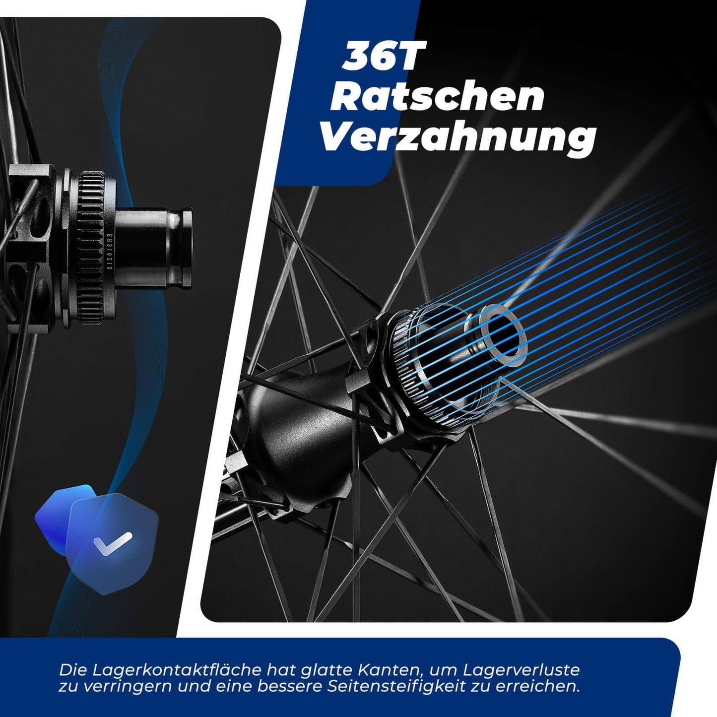 Zestaw kół T700 Carbon 28" 50mm, z hamulcem tarczowym, oś przelotowa do rowerów szosowych i napędem SHIMANO 8-12 biegów, 24 szprychy, łożyska stalowe 36T, ROCKBROS