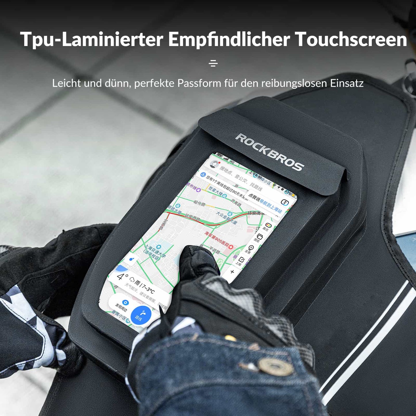 ROCKBROS Torba na zbiornik motocykla na nogę z magnetycznym przyssawką