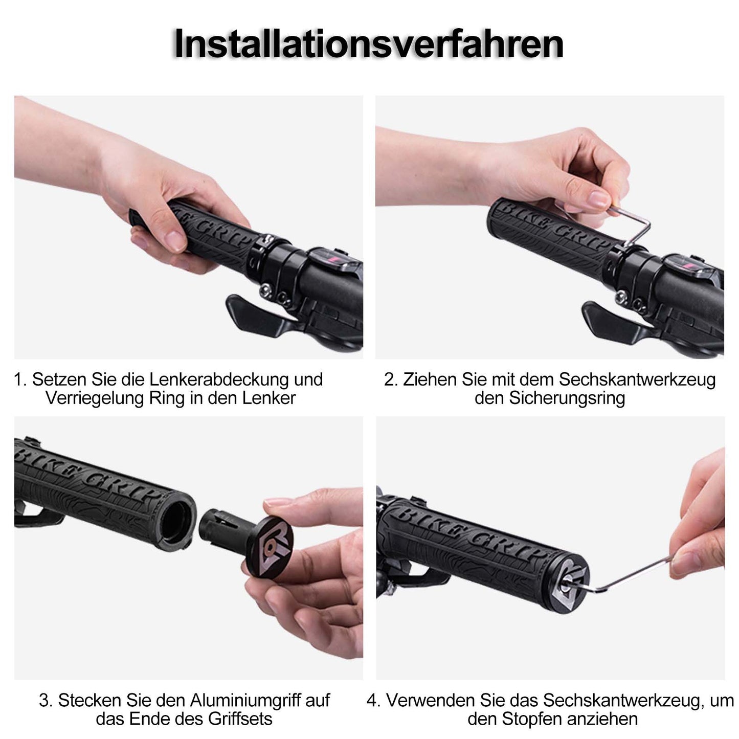 Ultralekkie gumowe chwyty rowerowe z aluminiową blokadą firmy ROCKBROS