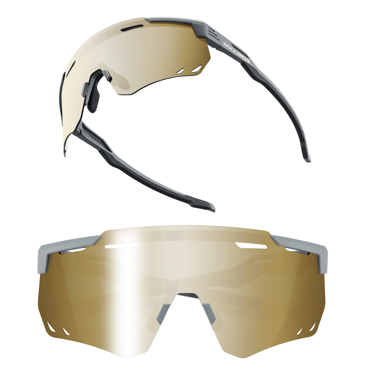 Ultralekkie okulary rowerowe, okulary przeciwsłoneczne z polaryzacją i ochroną UV400, ROCKBROS