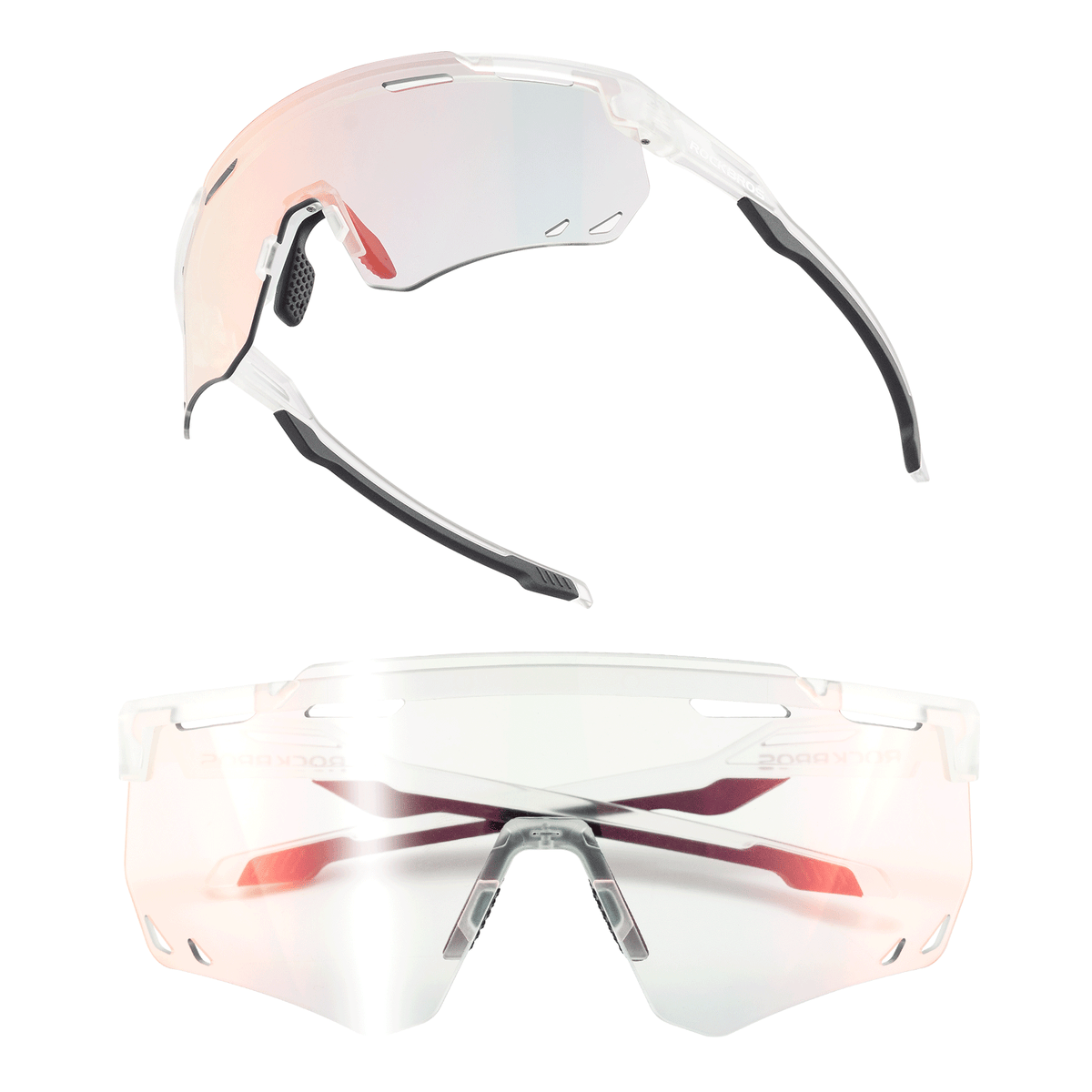 ROCKBROS Ultralekkie i Samoprzyciemniające się okulary rowerowe (UV400)