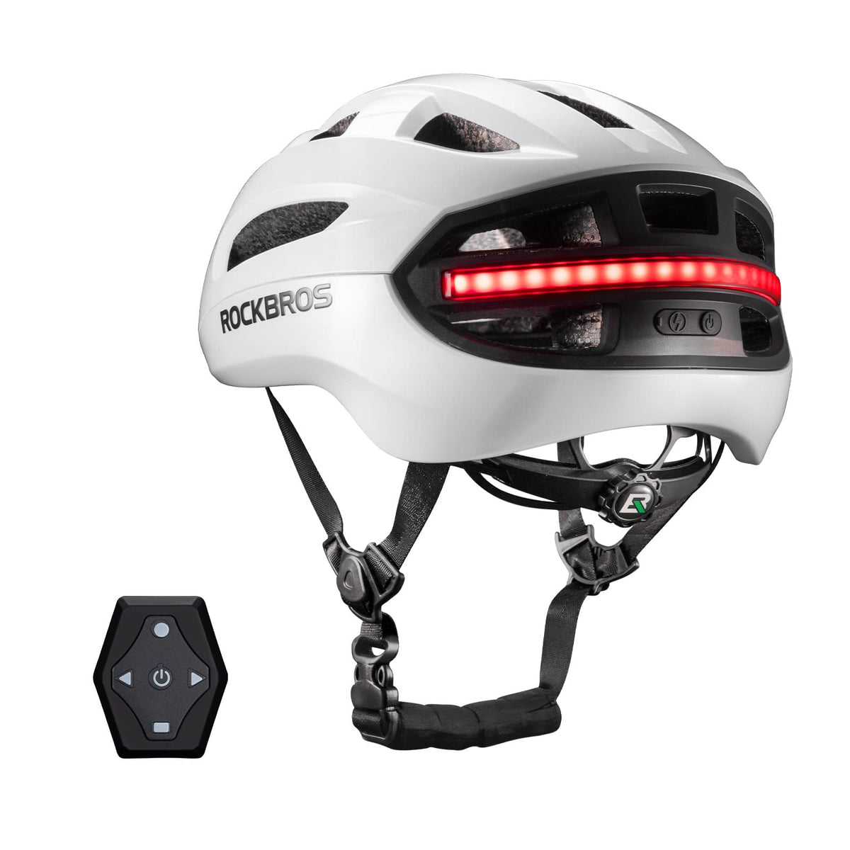 ROCKBROS Zdalnie sterowany Smart kask rowerowy z oświetleniem