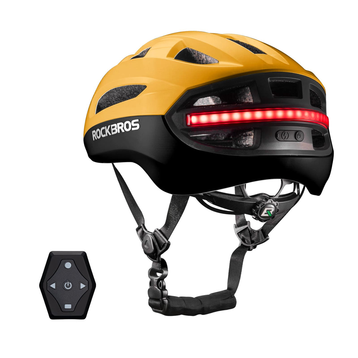 ROCKBROS Zdalnie sterowany Smart kask rowerowy z oświetleniem