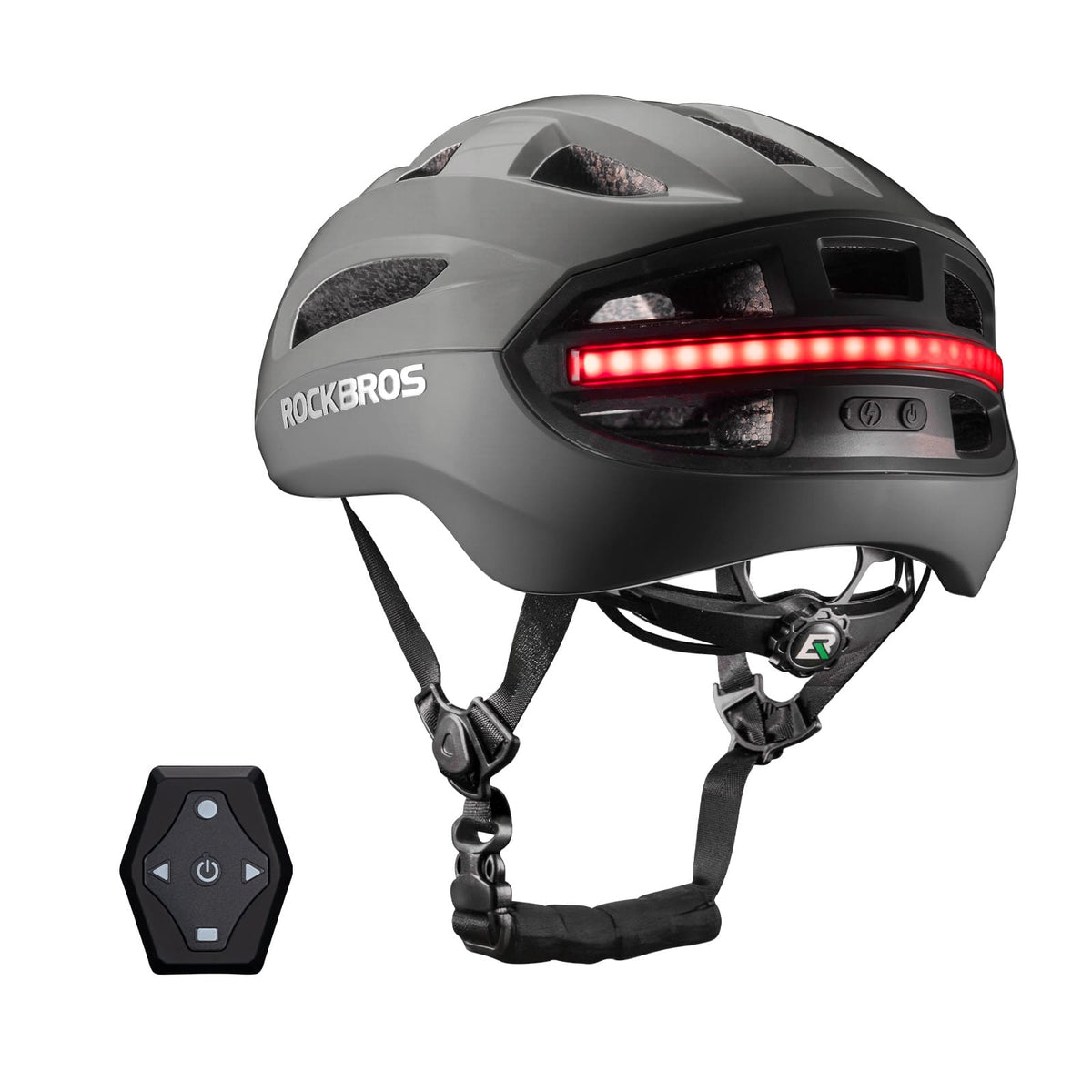 ROCKBROS Zdalnie sterowany Smart kask rowerowy z oświetleniem