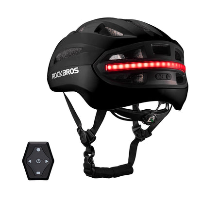 ROCKBROS Zdalnie sterowany Smart kask rowerowy z oświetleniem