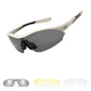 ROCKBROS Sportowe okulary przeciwsłoneczne do jazdy na rowerze z 3 wymiennymi szkłami UV400