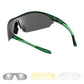 ROCKBROS Sportowe okulary przeciwsłoneczne do jazdy na rowerze z 3 wymiennymi szkłami UV400