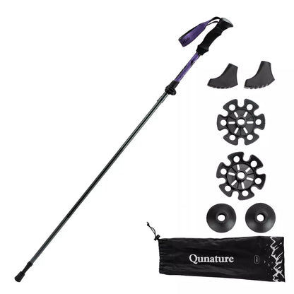 Kijki trekkingowe Qunature Kijki turystyczne 7075 aluminium 130cm