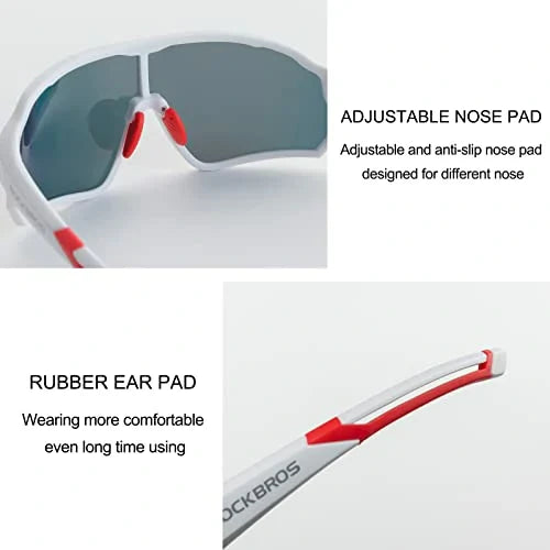 ROCKBROS Polaryzacyjne okulary sportowe dla rowerzystów (ochrona UV)