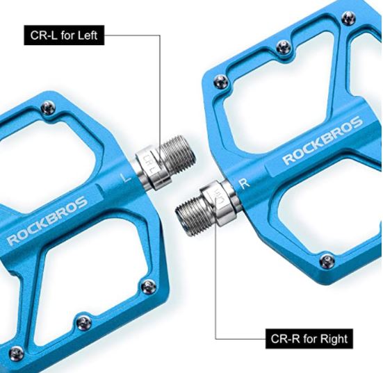 ROCKBROS Pedały do rowerów szosowych aluminiowe pedały platformowe ultralekkie antypoślizgowe pedały rowerowe 9/16"