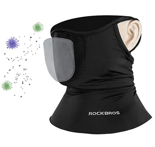 ROCKBROS Chusta na głowę balaclava wysoce elastyczna oddychająca wielofunkcyjna chusta UPF 50+ chłodzący kaptur kolarski półkominiarka
