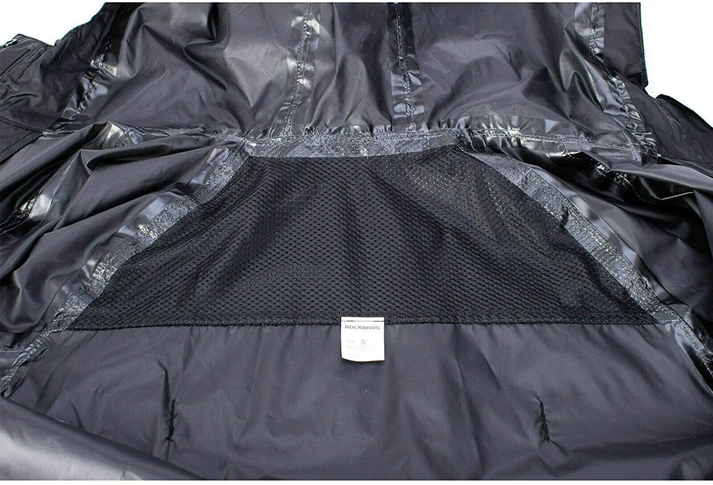 ROCKBROS kurtka przeciwdeszczowa wodoodporny płaszcz przeciwdeszczowy unisex czarny