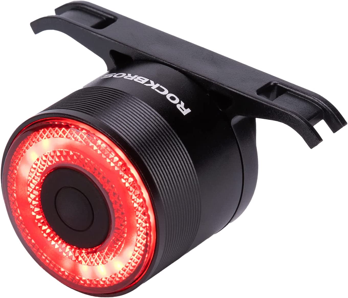 ROCKBROS Inteligentne ładowane tylne światło rowerowe 4 tryby IPX6 wodoodporne