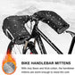 ROCKBROS Mankiety rękawice na kierownicę rowerowe motocyklowe skuterowe z podszewką wiatroszczelne wodoodporne odblaskowe