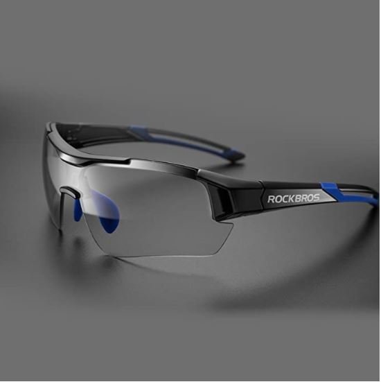 ROCKBROS 10111 Okulary rowerowe przeciwsloneczne fotochromowe niebieskie