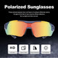 ROCKBROS 10118 Okulary z polaryzacja niebieskie (czerwone soczewki)