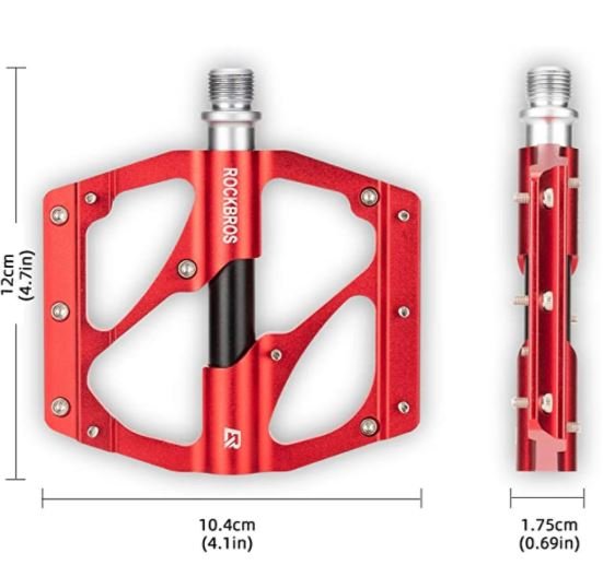 ROCKBROS 2020-12B Pedaly rowerowe MTB 9/16 cali aluminium