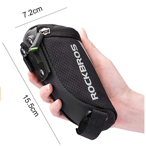 ROCKBROS C28BK Torba rowerowa pod siodlo z chwytem/z paskami mocujacymi